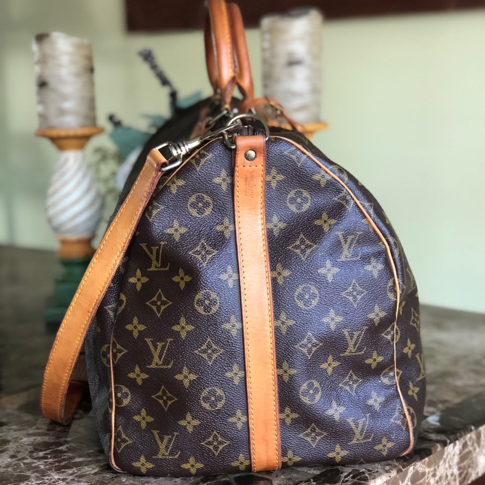 AUTH Louis Vuitton Keepall 55 Bandouliere & EXTRAS - Picture 3 of 8